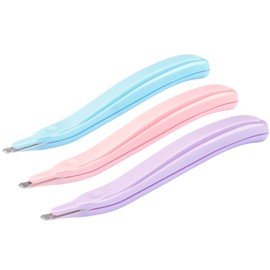 Professional Magnetic Staple Remover Puller Staples Remover Staple Removal Tool for School Office Home 3 Pack (Blue, Pink, Purple)