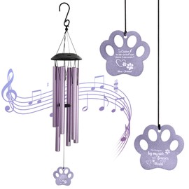 Pet Memorial Wind Chime, Dog Memorial Gifts,Loss of Dog Sympathy Gift to Comfort,Dog Wind Chimes for Pet Memorial Gifts, Decorations Windchimes Outdoor Garden Yard Decor