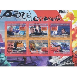 Prophila Collection Guinea 5775-5780 Mini Sheet (Complete Edition) Mint NH MNH 2008 Sailing (Stamps for Collectors) Water Sports (Swimming/Sailing...)