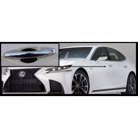 Cupeez Carbon Fiber Car Door Handle Scratch Protector Guard Trim Fits Lexus LS New 2 Pk