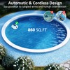 TCEUMIK Cordless Robotic Pool Cleaner 130 Mins Runtime Lightweight Automatic
