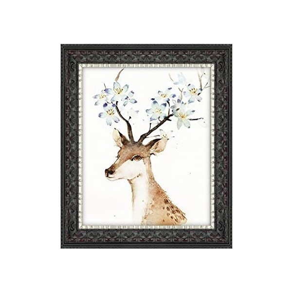 Golden State Art, 8X10 Ornate Finish Photo Frame, Black with