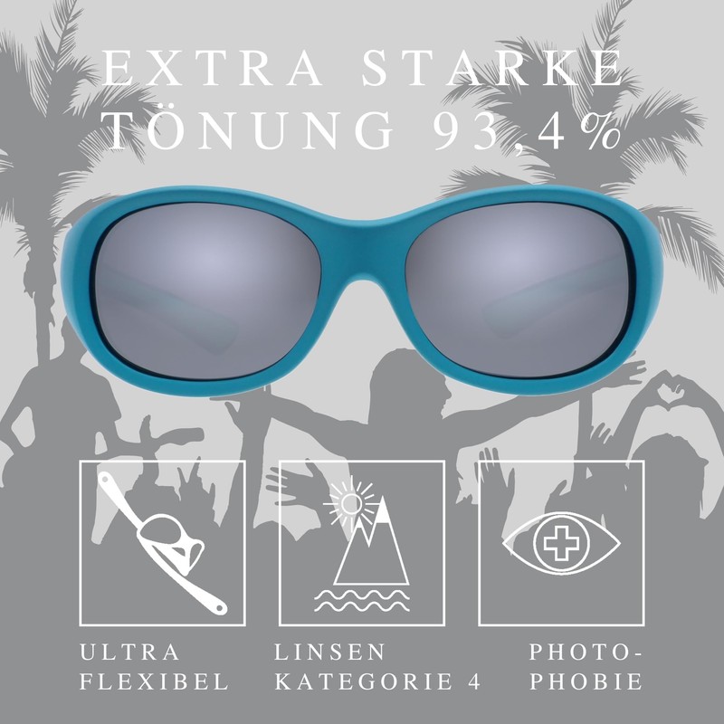 ActiveSol Kids Sunglasses Extra Dark Category 4 "Kids@School" 5-10 Years