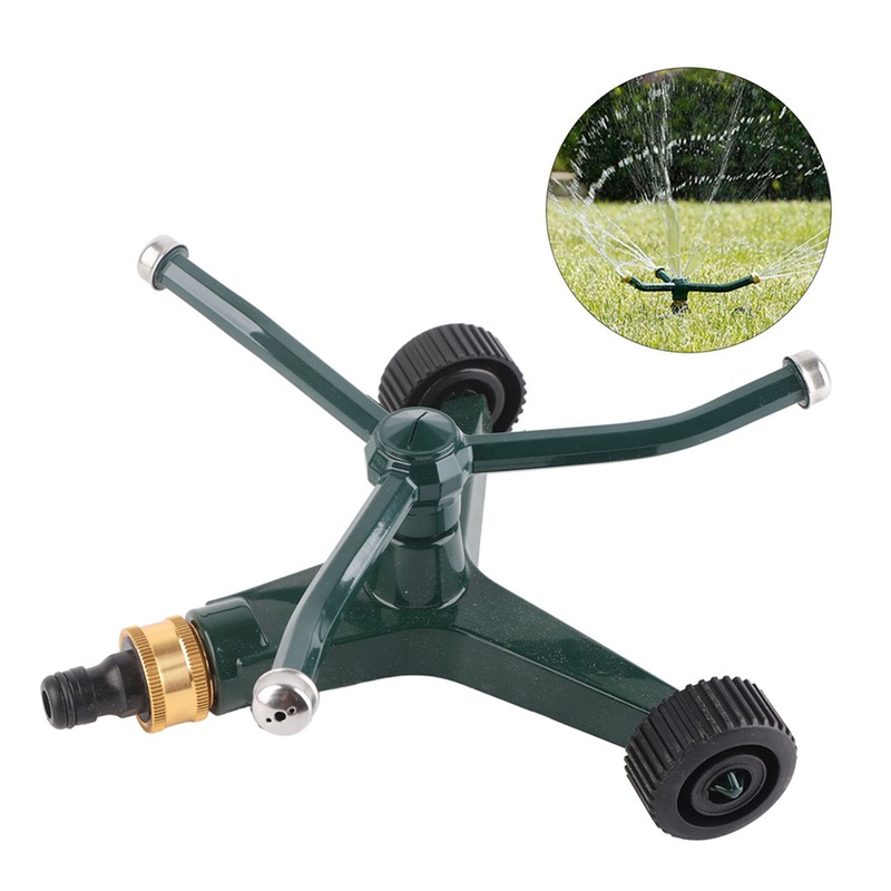 Metal Three Arm Sprinkler with G3/4 Connector Rustproof 360° Rotating