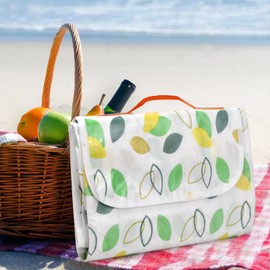 xianynow Picnic Blanket 200 x 150 cm Waterproof Sand-Free Tablecloth Outdoor Picnic Blanket Picnic Mat with Carry Handle Picnic Blanket Washable for Outdoor, Camping, Park, Garden