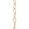 2m Oval Brass Plated Open Link Chain for Chandelier &