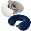 2 Pack Replacement Travel Neck Pillow Covers, U Shaped Travel
