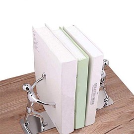 Sujetalibros Organizador de Escritorio,Tapón de Libro,Soporte para Libros,Aleación de Zinc,Decoración de Arte Humanoide,Sujetalibros Resistentes para estantes,Oficina,Escuela y Hogar,NC10