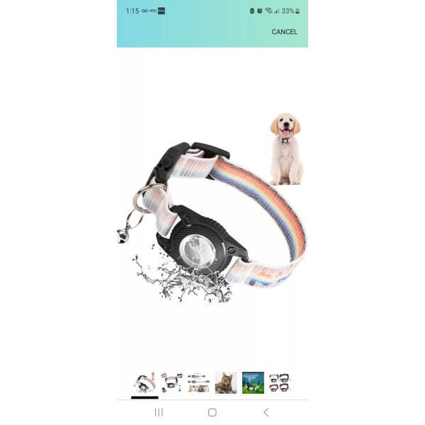 DO&G Doboli AirTag Dog Collar,Integra