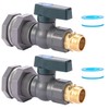 2 Set 3/4 Inch Rain Barrel Spigot Kit - BILAL
