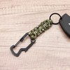Generic Paracord Survival Keychain - Carabiner, Keyring, and Bottle Opener