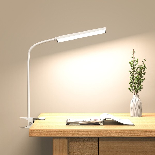 Unbranded LED Desk lamp Eye-Caring Clip on Light Gooseneck Lamp