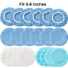 20 Pieces Car Orbital Buffer Polisher Pad Bonnet Microfiber Max