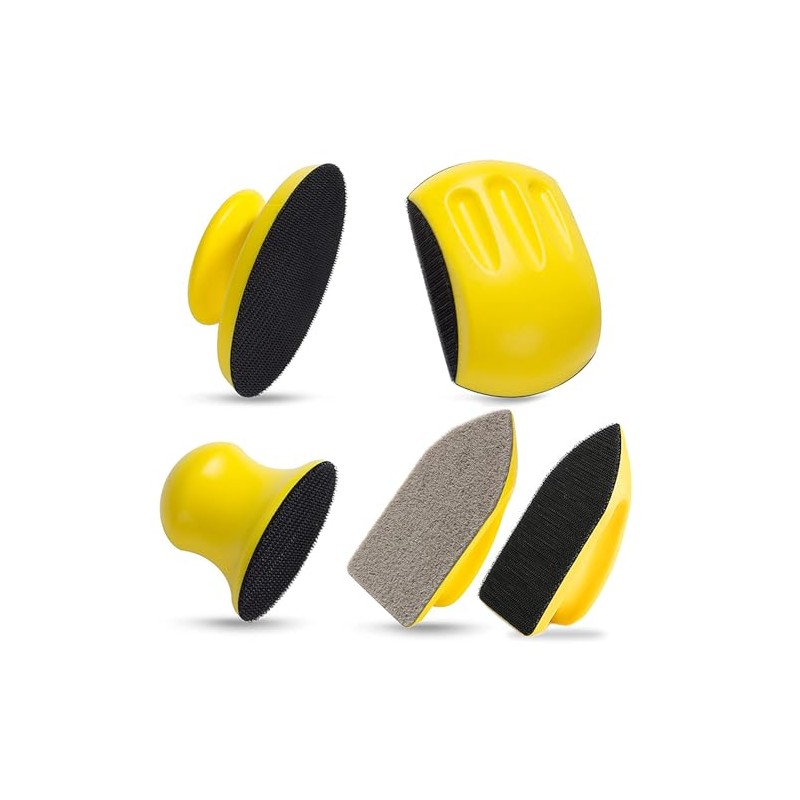 Sanding Blocks 5Pack Hook and Loop Sanding Block Round and