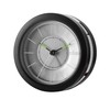 Atrium A106-7 designer alarm clock, round, analogue, grey, non-ticking, with