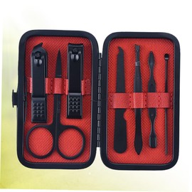 Healvian 7pcs Professional Manicure Tool Set Stainless Steel Nail Scissors Clippers Nail Care Kit Easy Art for Women Men