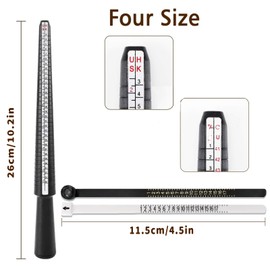 Ring Sizer Measuring Tool,Ring Measurer and Mens Ring Sizer,7pcs Rings Sizing Kit Us Rings Size 1-17