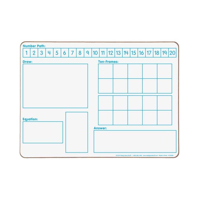 Solving Problems Two-Sided Dry Erase Boards Set