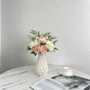 Leftover Faux Flowers in Ceramic Vase,Artificial Flowers in Vase,Table Centerpieces