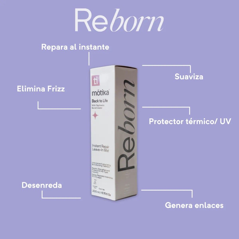 Reborn Back To Life Mist Reparador De Cabello 200ml