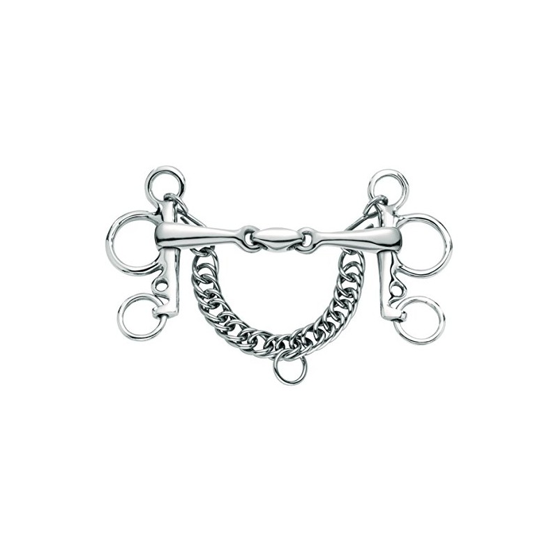 Sprenger 4212612556 Pelham Double Broken, Stainless Steel, 56