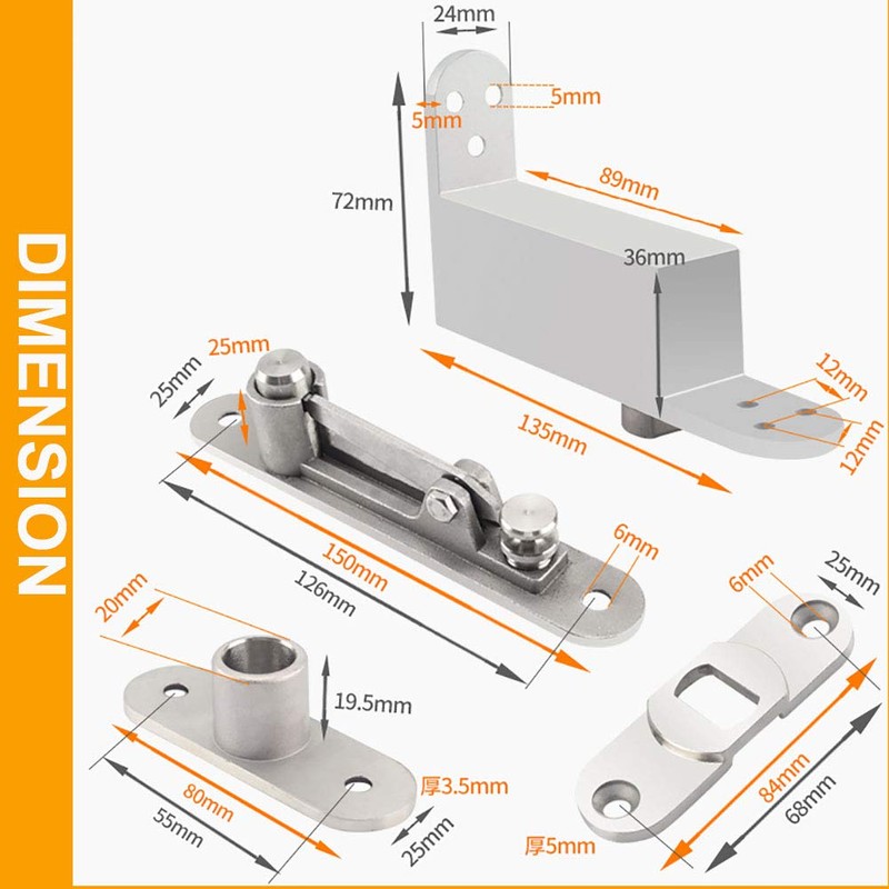 TamBee Self Closing Door Pivot Hinges Heavy Duty Hinges for