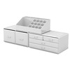 READAEER Makeup Organizer 3 Pieces Cosmetic Storage Case with 6