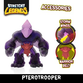 CRAZE Stretchy Legends Pterotrooper - Elastic Action Figures for Children, Stretchy Superhero Figures to Collect with Slime Filling