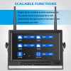 Digital Wireless 7" Quad DVR Monitor 4CH Rear View Backup