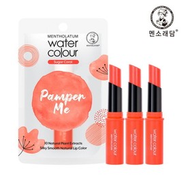 Mentholatum Watercolor Lip Balm Sugar Coral 3g x3 / 멘소래담 워터컬러 립밤 슈가 코랄 3g x3개