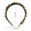 Weenwill Hair Braid Headband,Messy Wide 2 Strands Fishtail Braided Plaited