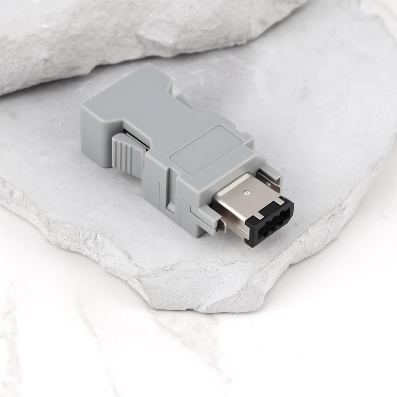 YINETTECH 2x 6-Pin Encoder Plug Connector JZSP-CMP9-1-E SM-6P Compatible with