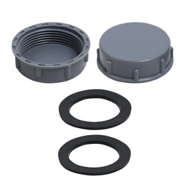 2 Pack Kitchen Sink Waste Pipe Blanking Cap 45mm for Washing Machine Plumbing Fittings Cap Female Thread Appliance Trap Blanking Cap & Washer Stop Ends for Sealing Joints & Pipes End