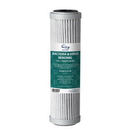 iSpring FC15-BV Replacement Water Filter, CTO + Pleated Water Filter Cartridge for US31-BV & CW31-BV, Removes Bacteria & Viruses, Up to 12 Months