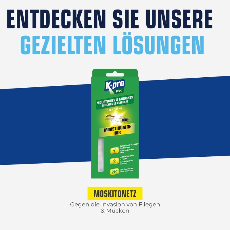 KAPO Kapo 336500030554 Easy to Install Mosquito Net 130 x