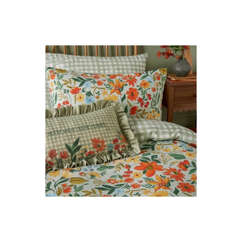 Furn. Meadow Haze Duvet Cover Set – Wildflower Countryside Reversible