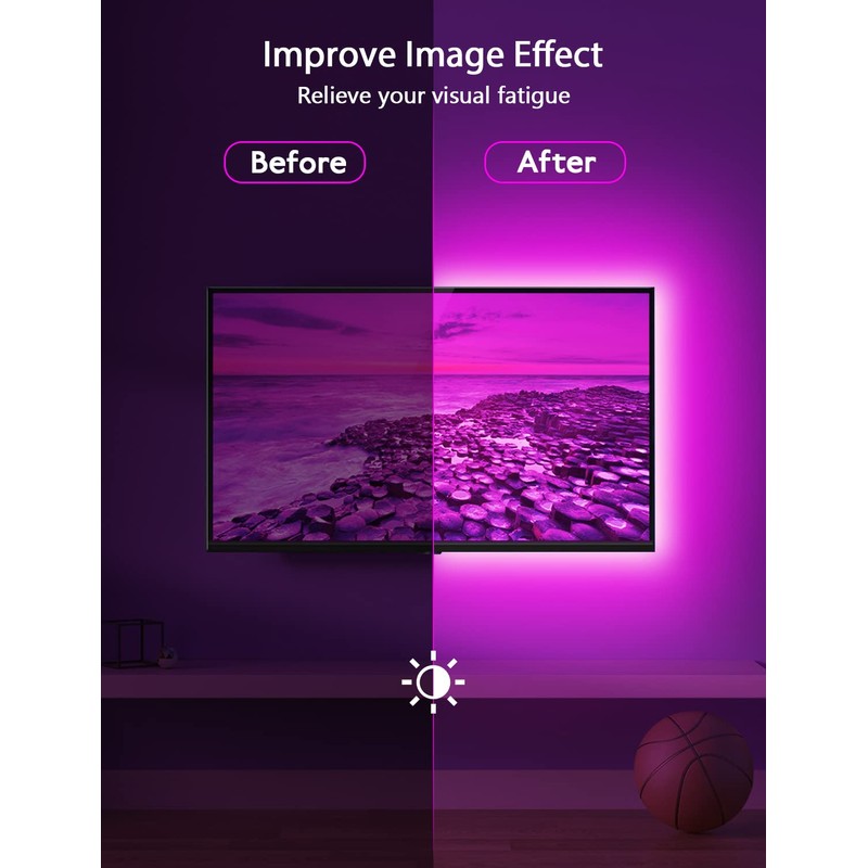 MATICOD RGB LED TV Strip USB Lights for Backlight and