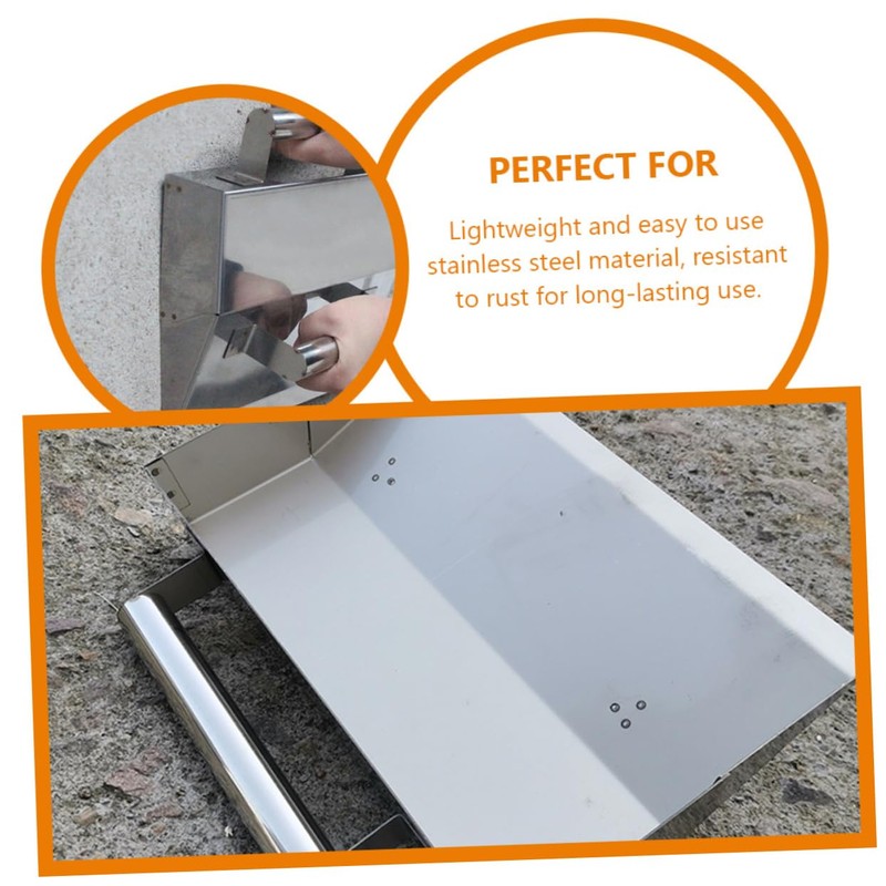 COHEALI Concrete Finishing Tool Stainless Steel Plaster Tool Ergonomic Wall