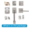 Natsukage Front Door Handle Front Door Lock Set Satin Nickel