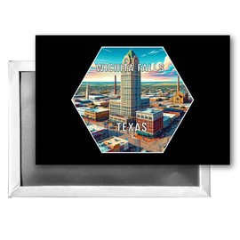 Wichita Falls Texas Travel Destination Souvenir 2x3-Inch Fridge Magnet Single