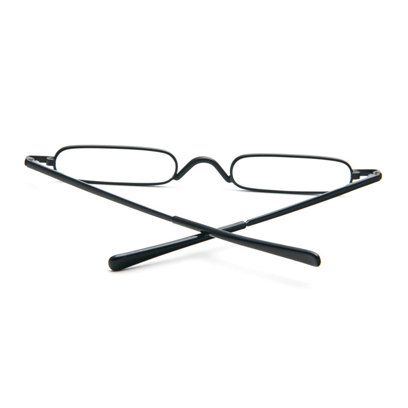 [REAVEE] 老眼鏡 ミニサイズメタルフレーム ポケット 携帯用 ケース付け 超軽量TR90フレーム 男女兼用 おしゃれ 度数