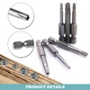 Torx Screwdriver Bit Set 50mm, 1/4 Inch Torx Security Bits