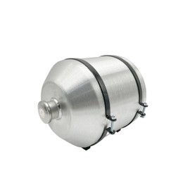 JSD AUTO PARTS Auxiliary Fuel/ Gas Tank 6.8 Gallon 12x14 Vertical 1/4 NPT Outlet Spun Aluminum