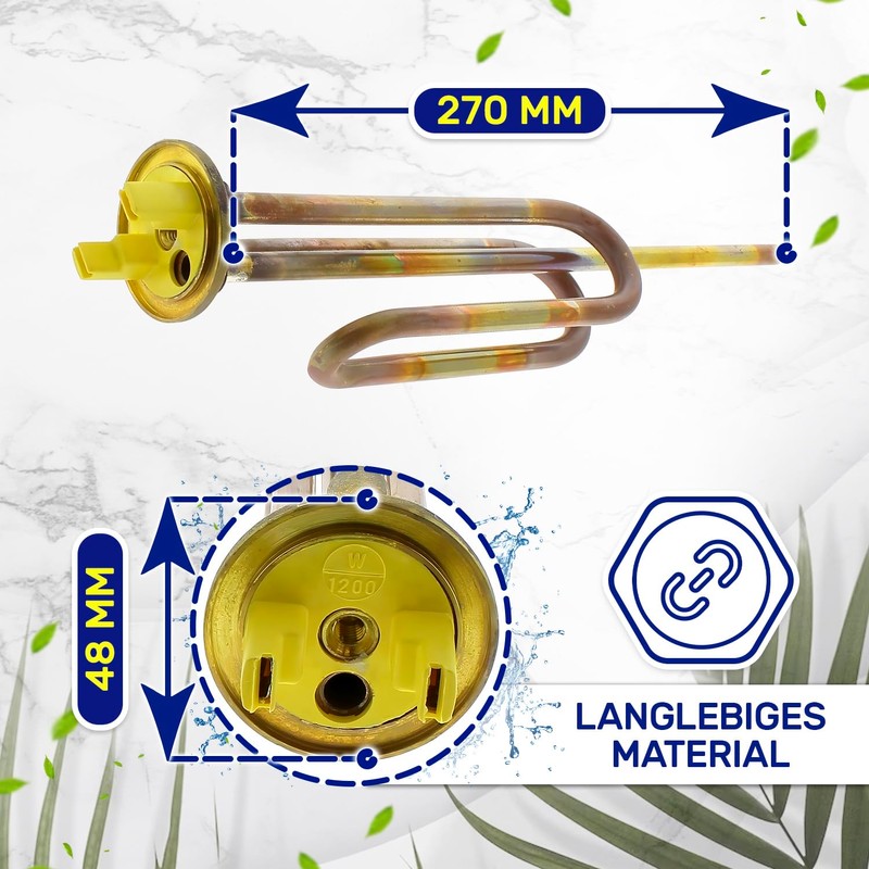 Heating rod for boilers 1200 W with original code 61401776