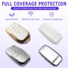 8T69T 2-Pack for Toyota Key Fob Cover with Keychain Accessories