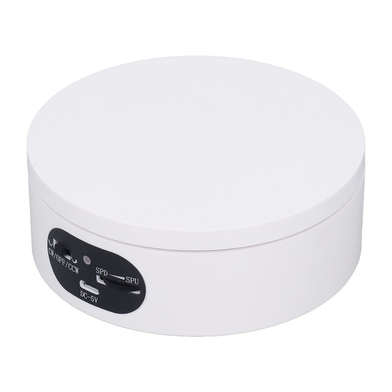 Rotating Display Stand 4.7in USB Battery Powered Stable Quiet Auto