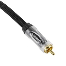 1.5m Mercury AV Single RCA Cable for Composite Video or Subwoofer Audio