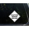Diamond Graphics Caution Senior Driver Decal 5-3/4" x 5-3/4"