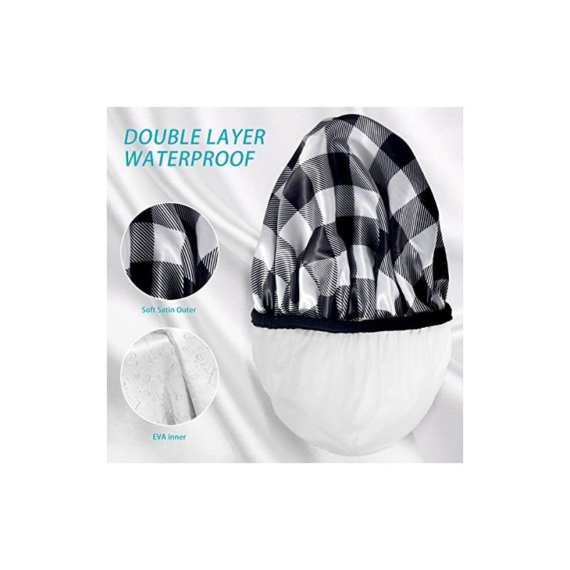 Aquior Gorro Ducha Paquete Gorros Grandes Cabello Largo Mujer Reutilizable