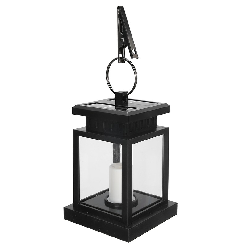 Solar Power Hanging Simulation LED Candle Light for Outdoor Garden